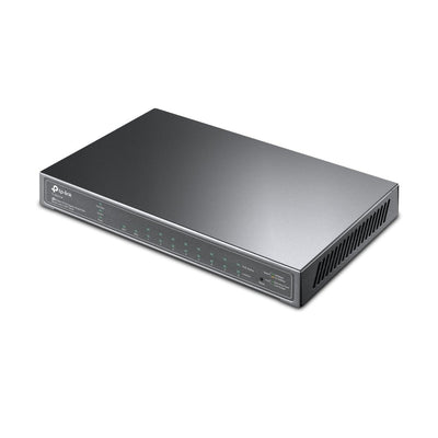 TP-Link JetStream TL-SG2210P commutateur réseau Géré L2/L4 Gigabit Ethernet (10/100/1000) Connexion Ethernet, supportant l'alimentation via ce port (PoE) Noir
