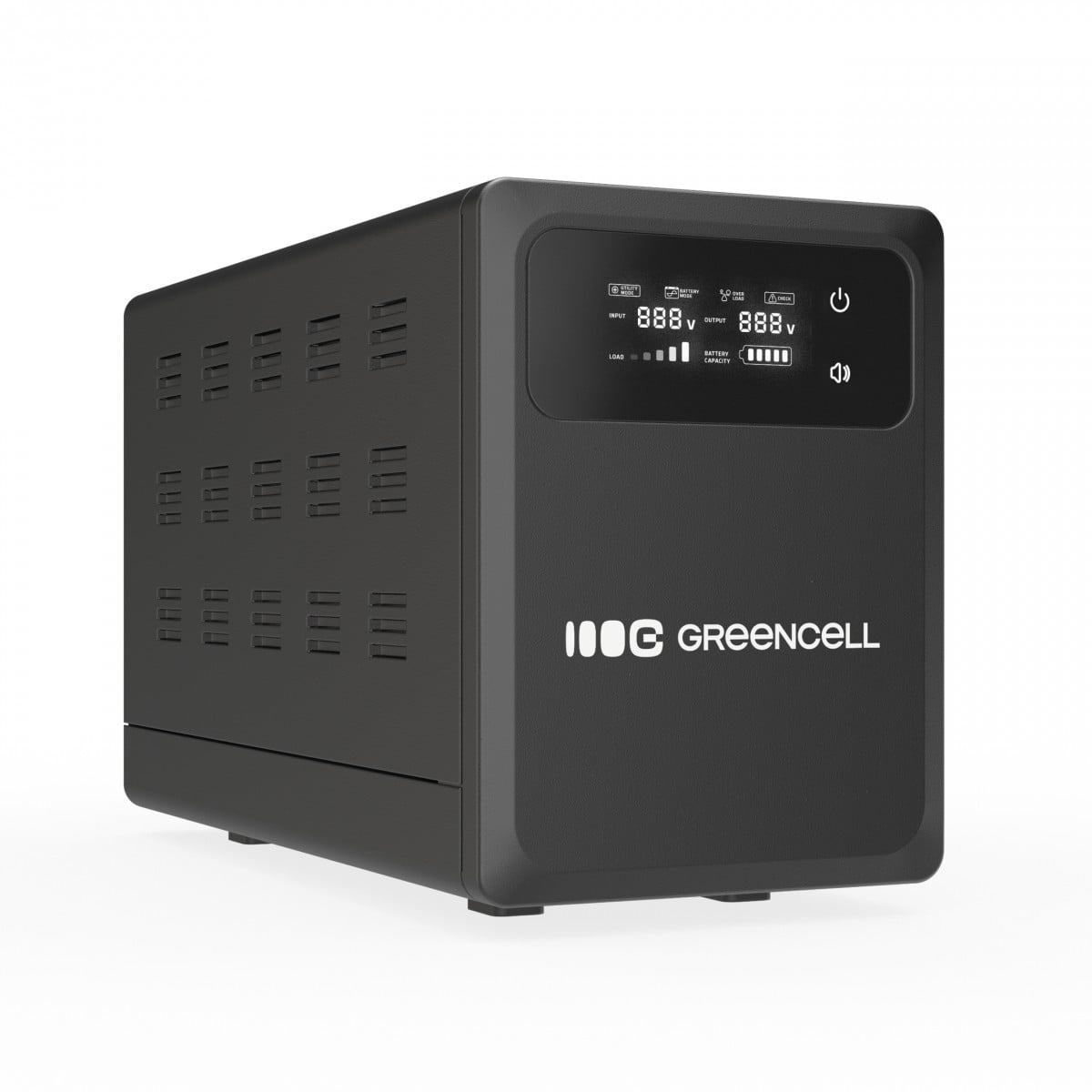 Green Cell UPSLPPC800 Onduleur AVR UPS 1200VA 800W PowerCore 12 VDC avec écran LCD