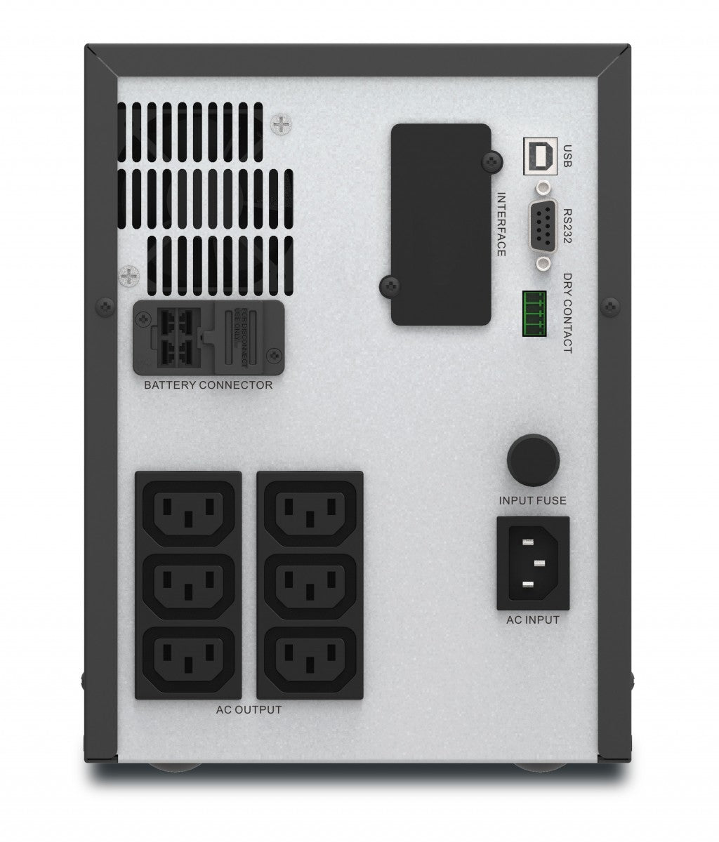 APC Easy UPS SMV SMV2000CAI UPS AC 220/230/240V 1400Watt 2000VA 7Ah USB RS-232 output connectors 6