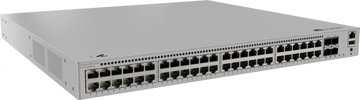 HUAWEI S310-48HP4X 48x10/100/1000BASE-T ports 846 W PoE+ 4x10GE SFP+ ports with 1xAC power module eKit