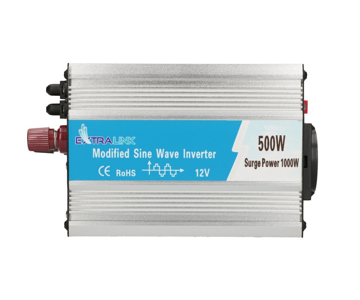 Extralink CAR VOLTAGE CONVERTER 12V - 230V, 500W, MODIFIED SINUS OPIM-500W adaptateur de puissance & onduleur Universel Aluminium