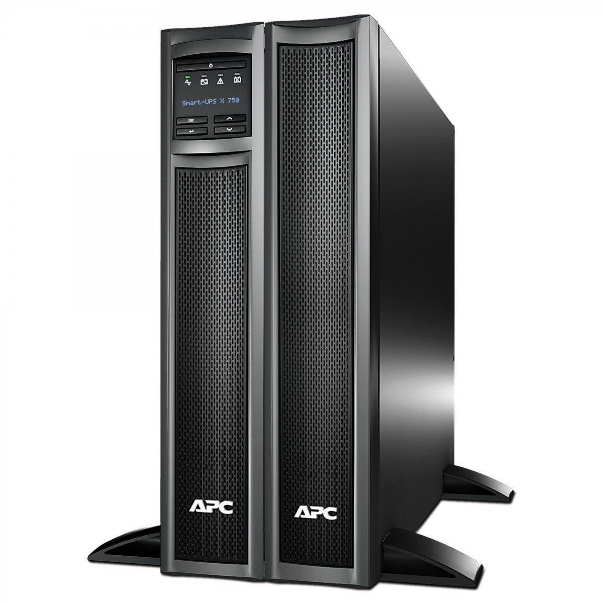 APC Smart-UPS X 750 Rack/Tower LCD UPS rack-mountable AC 230V 600Watt 750VA output connectors 8 2U Black