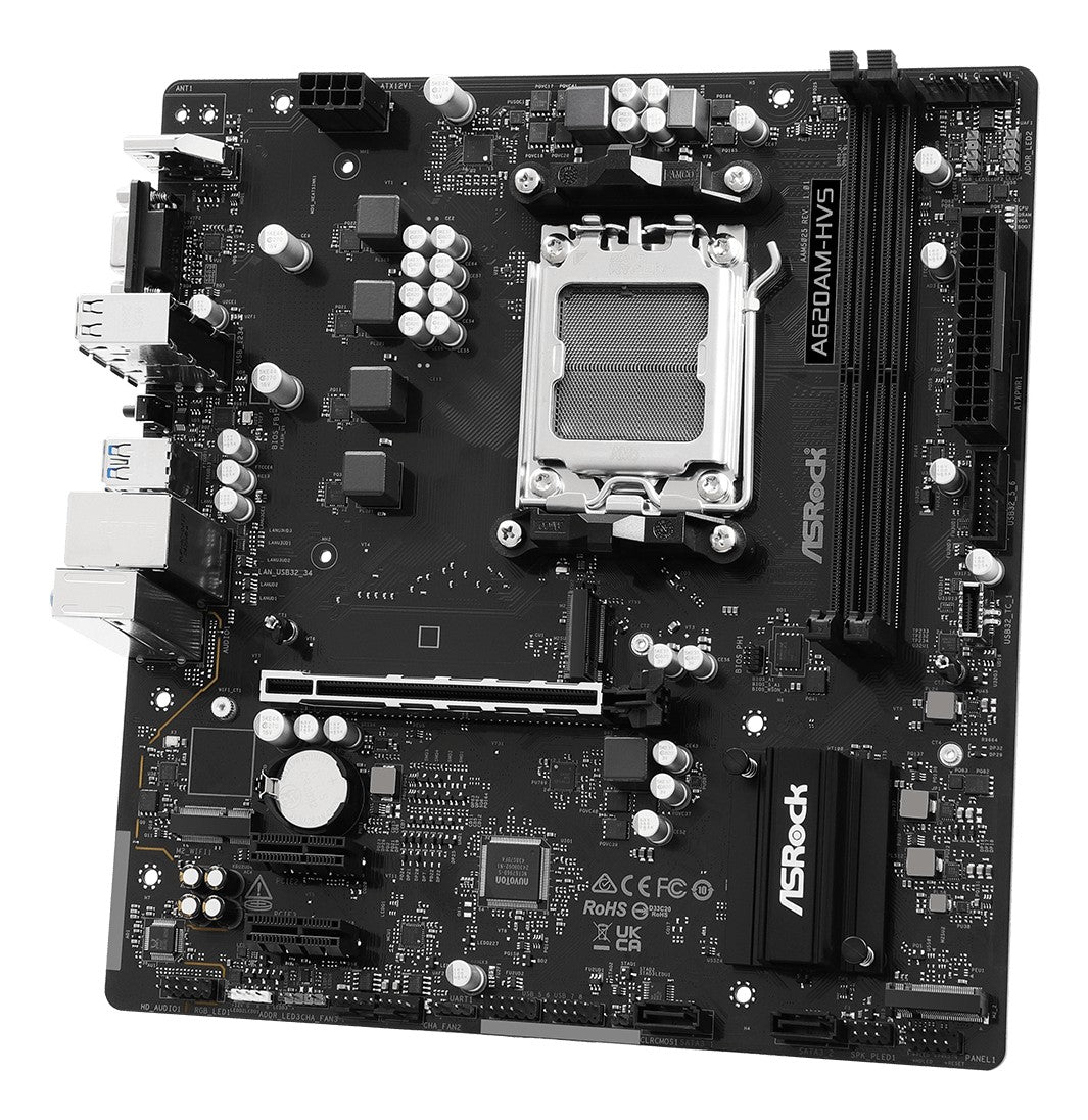 Asrock A620AM-HVS AMD A620A Emplacement AM5 micro ATX