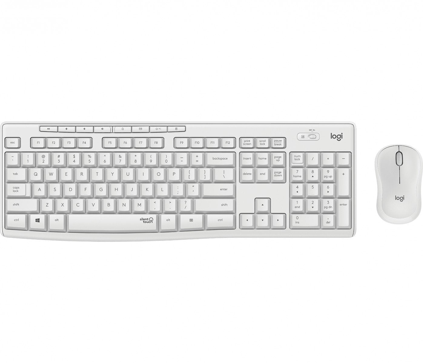 LOGITECH MK295 Silent Wireless Combo - OFF WHITE - FRA - CENTRAL