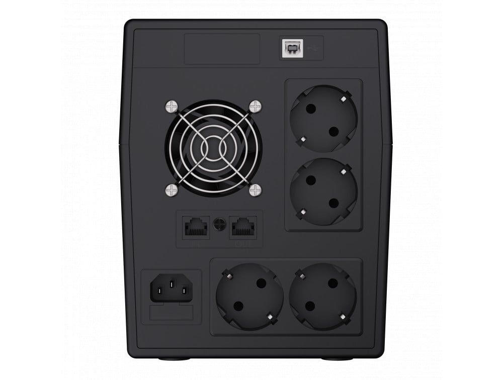 Green Cell UPS04 alimentation d'énergie non interruptible Interactivité de ligne 1,999 kVA 900 W 5 sortie(s) CA