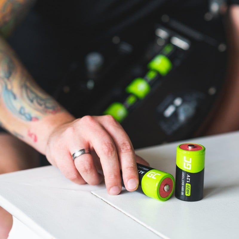 Green Cell GR14 Piles rechargeables 4x C R14 HR14 Ni-MH 4000mAh 1.2V