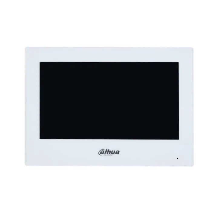 "Dahua VTH2622GW-W Moniteur 2-fils, écran tactile 7"", 1024x600, Wi-Fi, Intégration d'alarme, Boîtier en plastique"