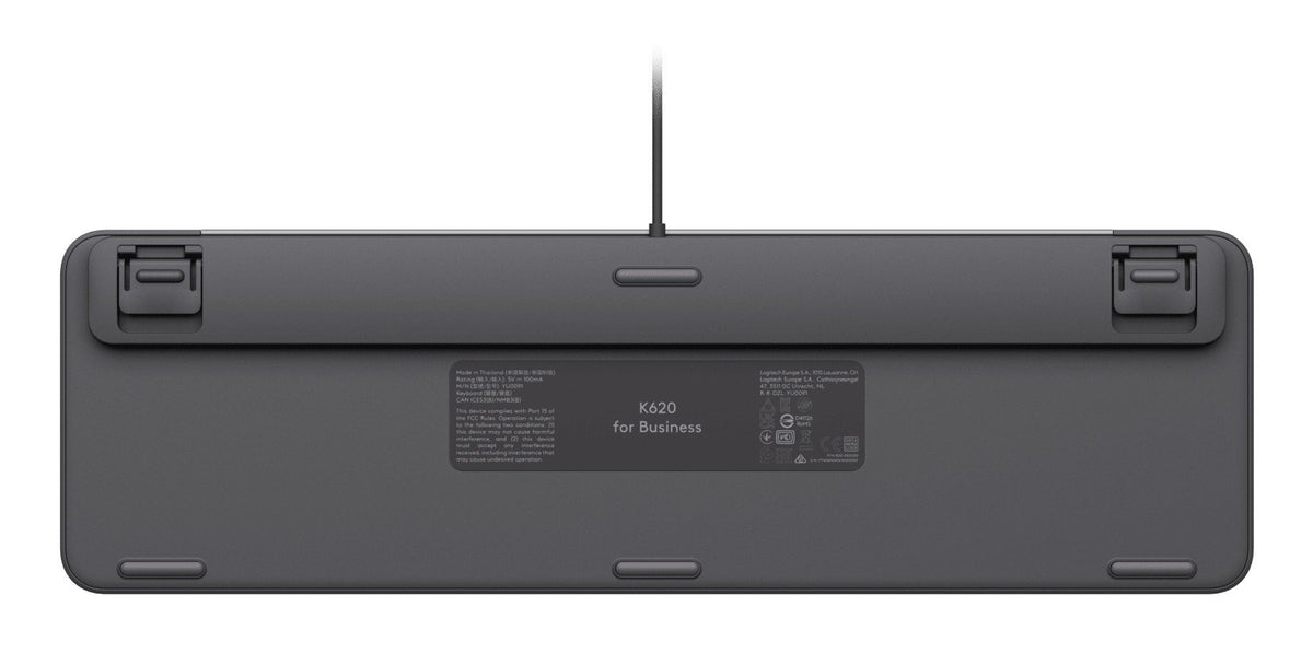 Clavier Filaire Logitech K620 pour Entreprises - Graphite - US