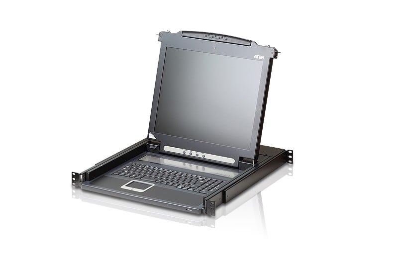 "Aten CL1000M-ATA-GG PS/2 VGA 17"" LCD Console avec clavier allemand"