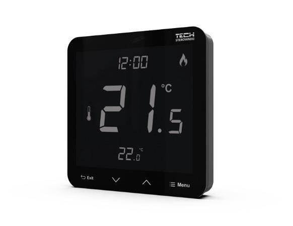 TECH-REGULATEURS WG.11.0285 R-10s PLUS TECH Thermostat d'ambiance filaire noir