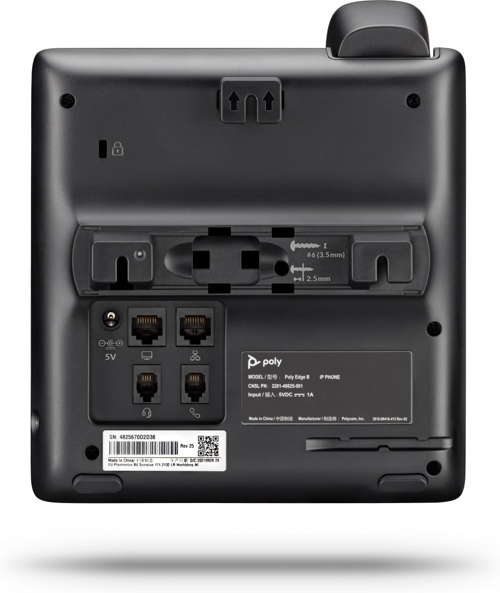 HP Poly Edge B30 IP Phone and PoE-enabled téléphone fixe Noir 4 lignes LCD