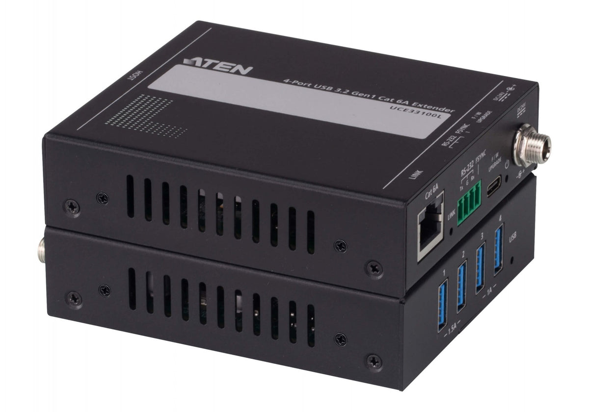 Aten UCE33100-AT-B 4-port USB 3.2 Gen 1 Cat 6A Prolongateur