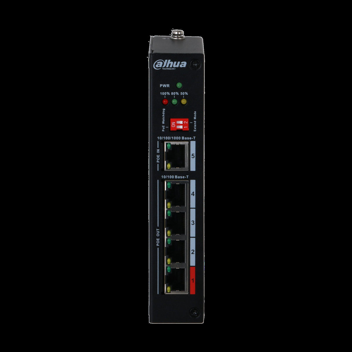 Dahua PFT1500 Extenseur PoE 5 ports avec 4 ports PoE Out et 1 port PoE In