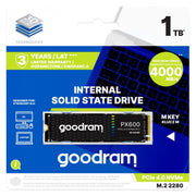 Goodram SSDPR-PX600-1K0-80 disque SSD interne 1 To M.2 PCI Express 4.0 NVMe 3D NAND