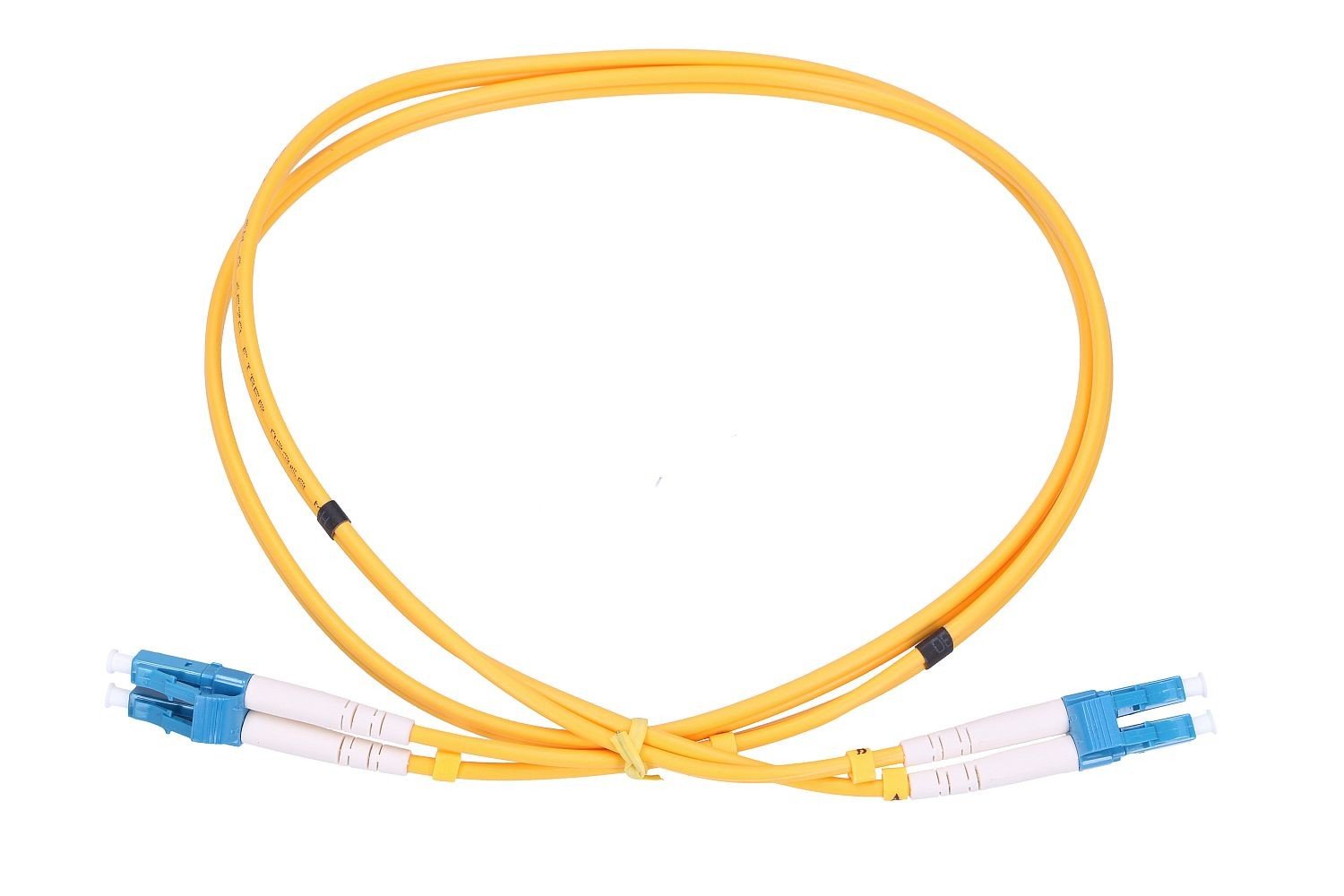 Extralink PATCHCORD LC/UPC-LC/UPC SM G.652D DUPLEX 3.0MM 1M PVC - 1 m câble InfiniBand et a fibres optiques FTTH Jaune
