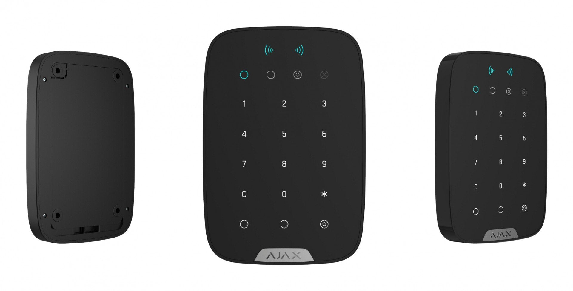 Ajax Systems 38252.83.BL1 KeyPad Plus Jeweller - clavier sans fil - noir