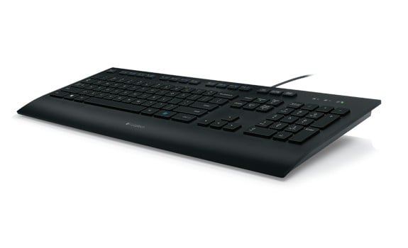 Logitech K280E Pro f/ Business clavier Bureau USB QWERTY Nordique Noir