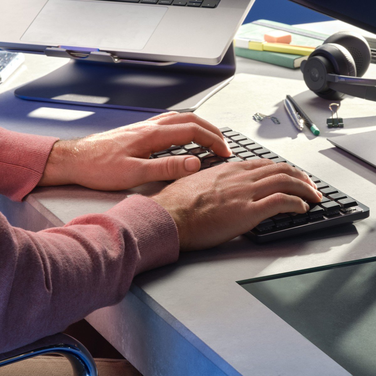 Clavier Bluetooth Logitech 920-010780 Anglais EEUU Noir Gris QWERTY Qwerty US International