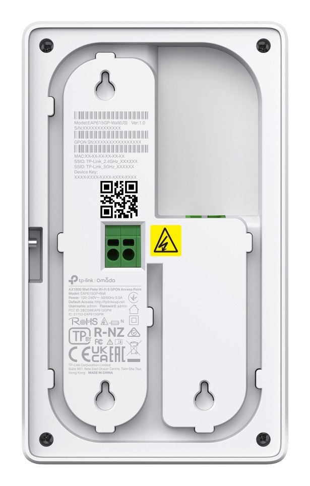 Omada AX1800 Wall-Plate Dual-Band Wi-Fi