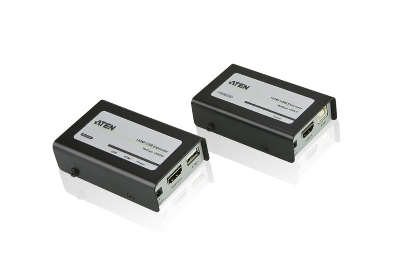 ATEN VE803-AT-G extension audio/video Émetteur et récepteur AV Noir