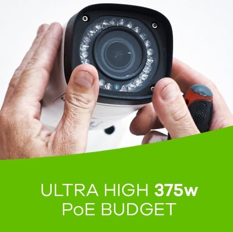 18 Port managed CCTV PoE Switch long ra