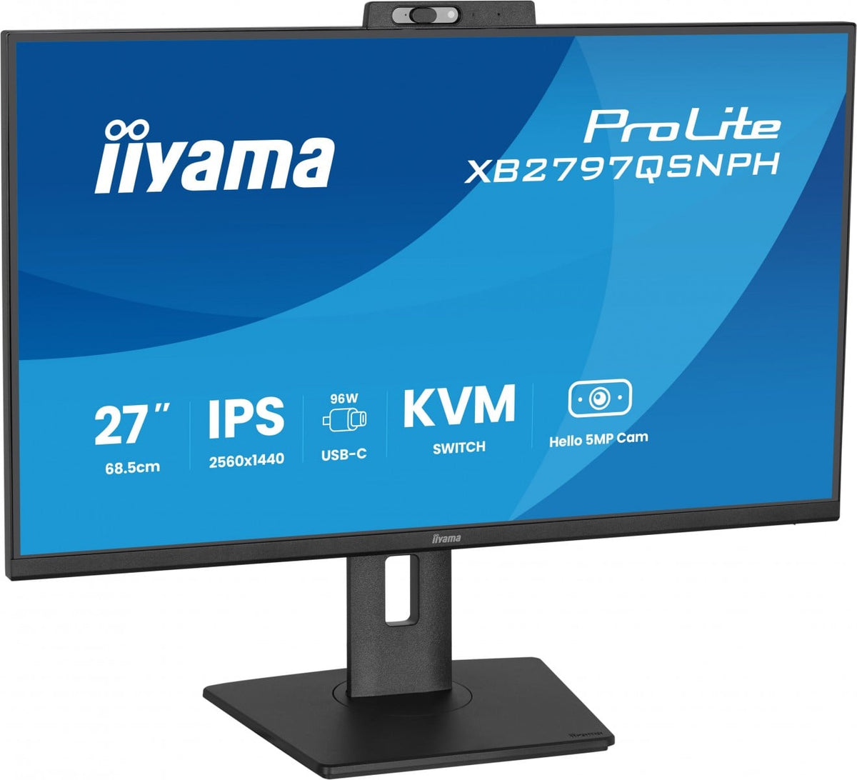 27""W LCD Business QHD IPS USB-C Doc