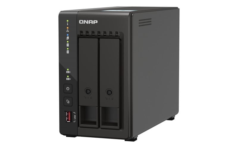 QNAP TS-253E-8G 2-bay desktop NAS Intel Celeron J6412 4C 2.0GHz burst 2.6GHz onboard 8Go RAM 2xHDMI 1.4b 2xM.2 2280 PCIe slots
