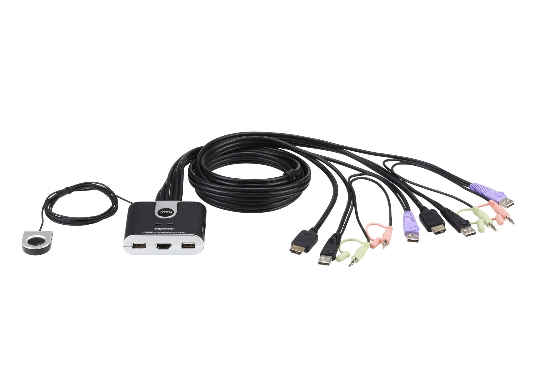 ATEN CS692 Commutateur KVM USB HDMI Résolution 1920x1200 Noir