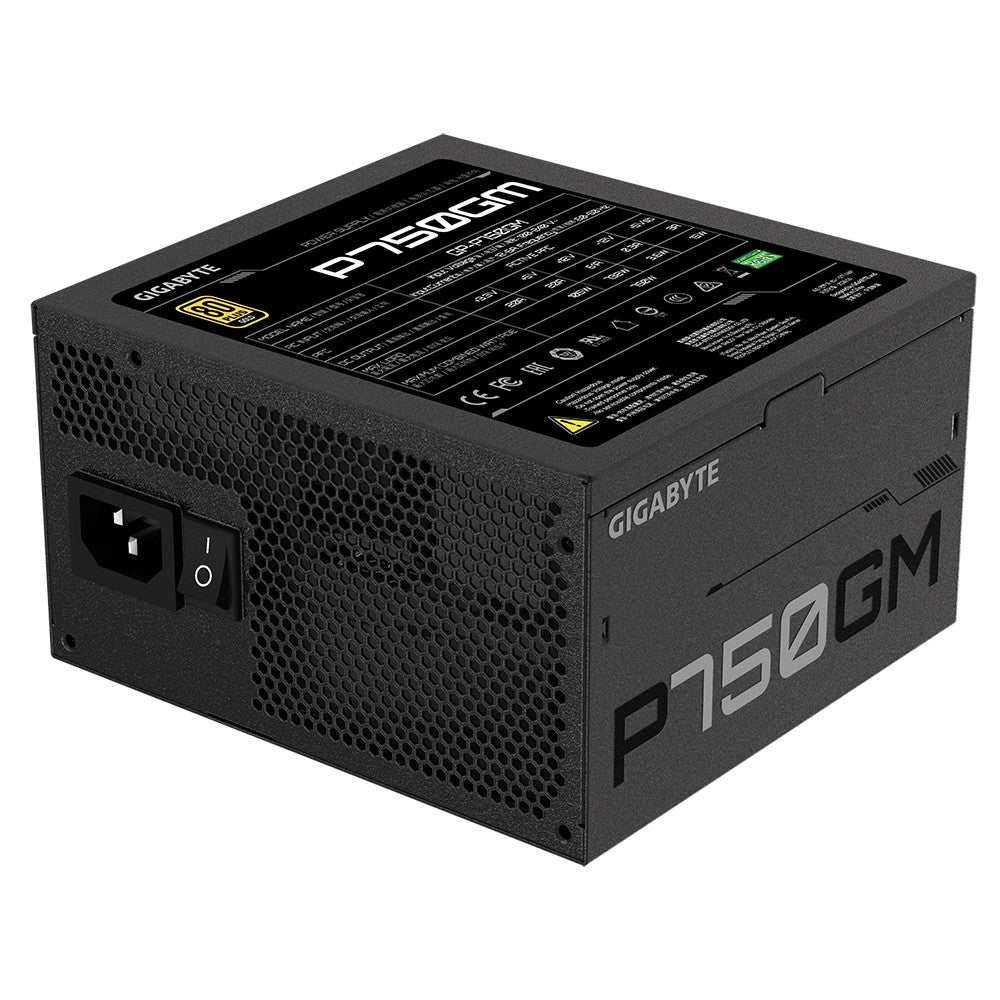 Gigabyte P750GM - 750 W - 100 - 240 V - 50 - 60 Hz - 12-6 A - Actif - 16 ms