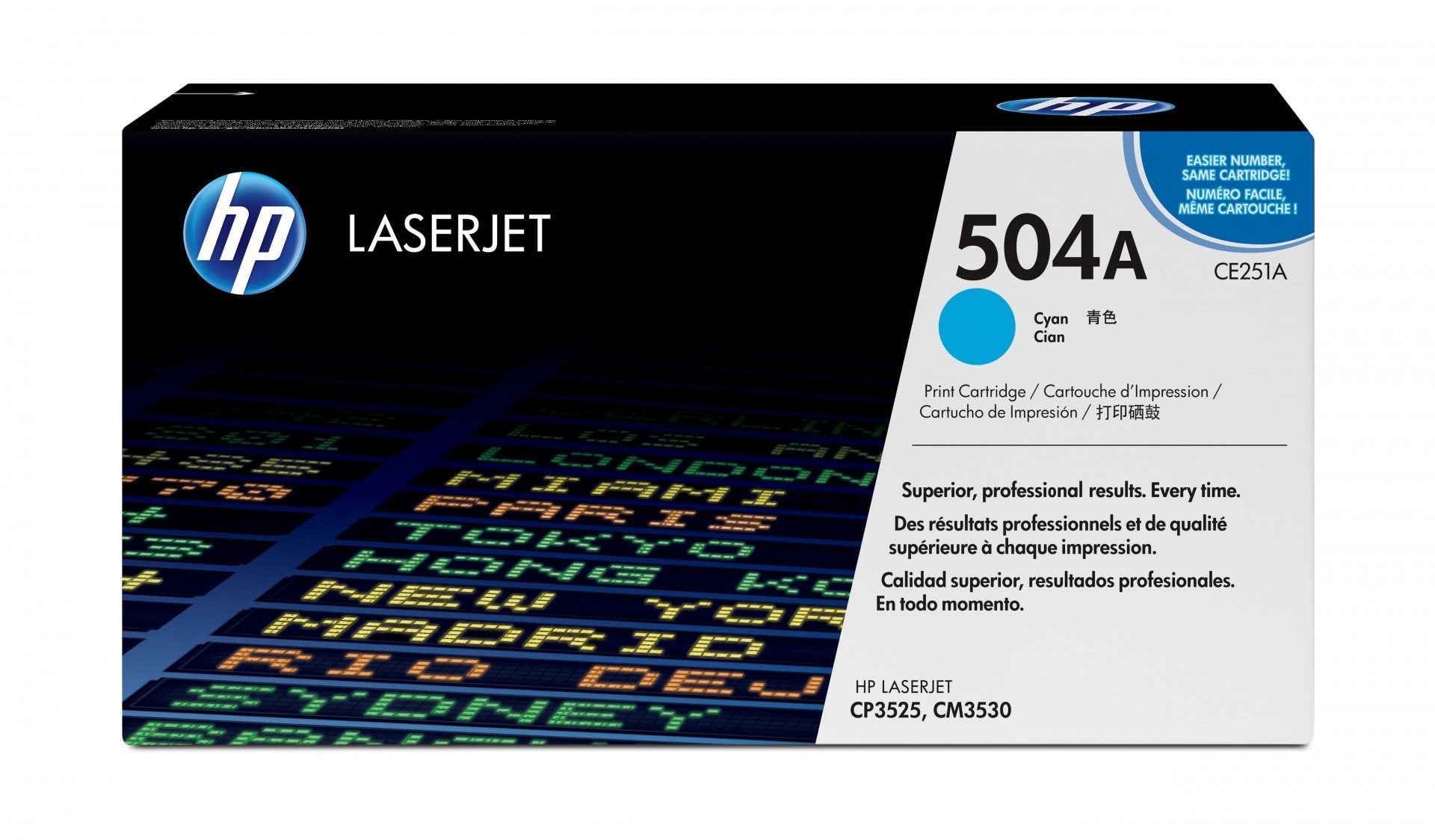 HP 504A original Colour LaserJet Toner cartridge CE251A cyan standard capacity 7.000 pages 1-pack ColorSphere