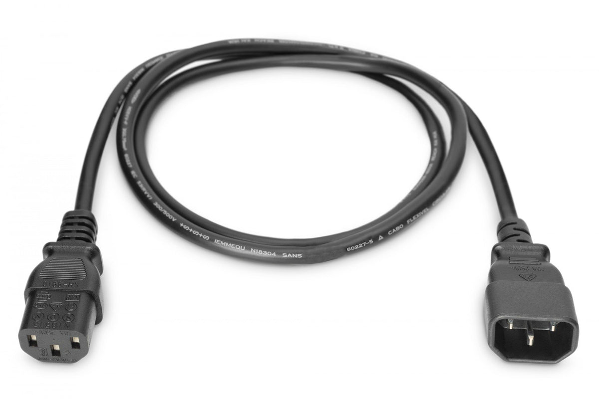 Digitus AK-440201-050-S câble électrique Noir 5 m IEC C14 IEC C13