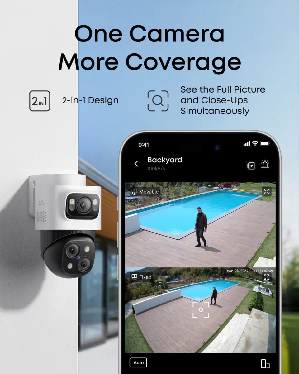 Eufy NVR Security System S4 Max Noir, Gris, Blanc