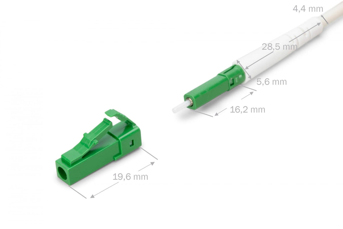 Digitus DK-3901LCA-10 Câble d'abonné FTTH préterminé pour soufflage, SM, 1-fibre LC APC / LC APC, 10 m