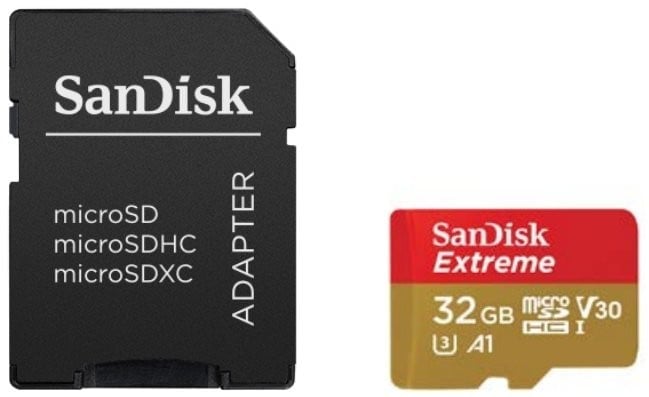 Extreme microSDHC 32GB+SD Ad Sports Cam
