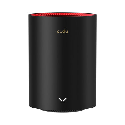 Cudy M3000 3-Pack Bi-bande (2,4 GHz / 5 GHz) Wi-Fi 6 (802.11ax) Noir, Rouge 1 Interne