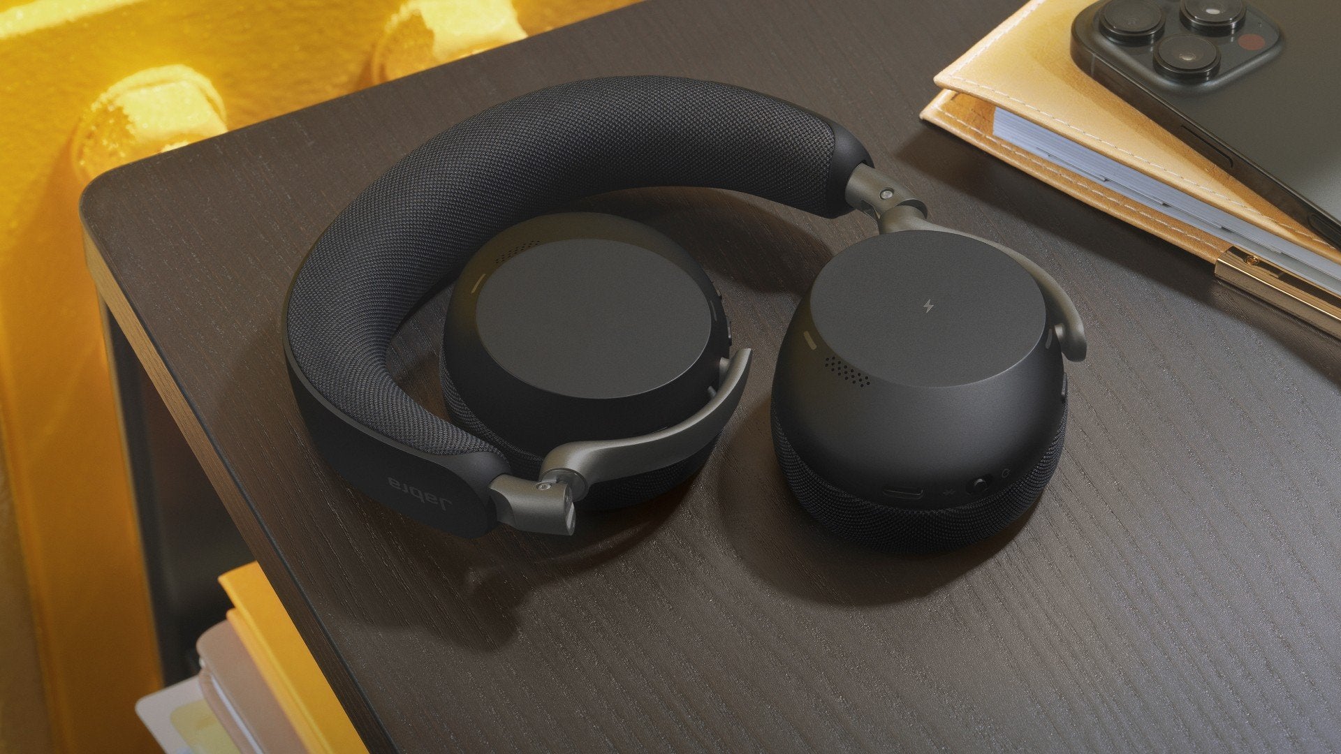Jabra Evolve3 75 UC Link 390 USB-C Bla
