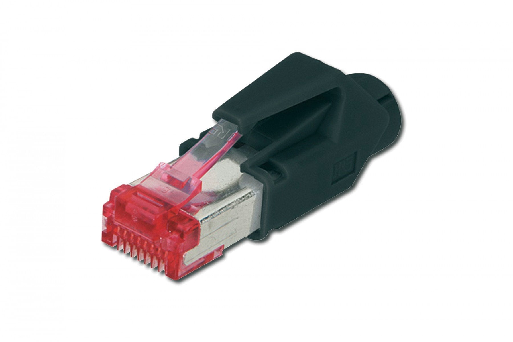 Digitus A-MO6 8/8 HRS connecteur de fils RJ-45 Noir, Métallique, Rouge
