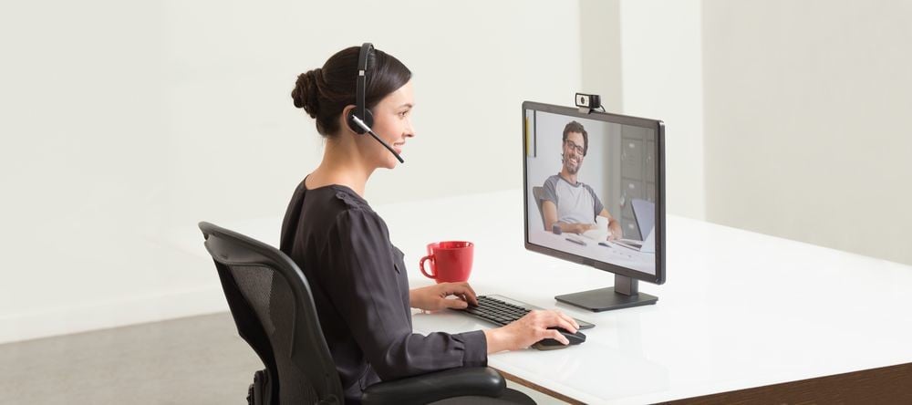 Logitech H820e Casque Sans fil Arceau Bureau/Centre d'appels Socle de chargement Noir