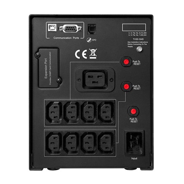 CyberPower PR2200ELCDSL alimentation d'énergie non interruptible Interactivité de ligne 2,2 kVA 1980 W 9 sortie(s) CA