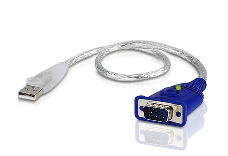 ATEN Émulateur EDID VGA - 0,35 m - USB Type-A - VGA (D-Sub) - Mâle - Mâle - Droit