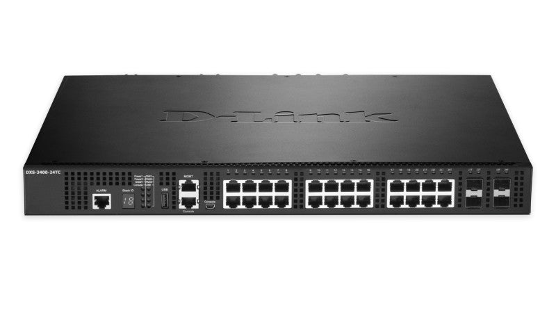 D-Link DXS-3400-24TC commutateur réseau Géré L3 Gigabit Ethernet (10/100/1000) Noir