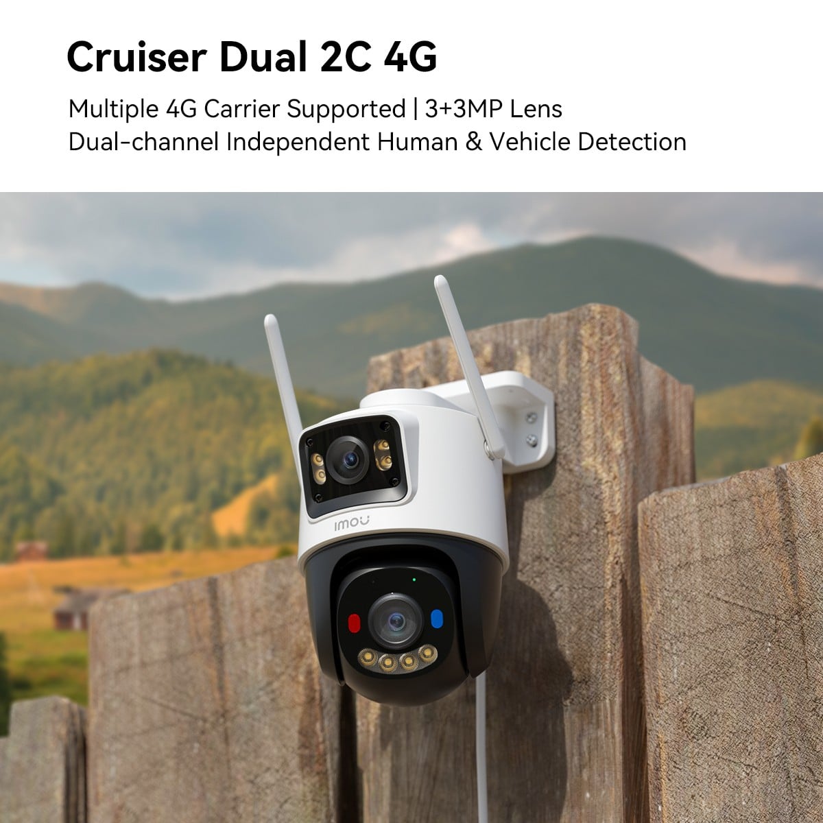 Imou IPC-S7XCP-6M1TED-EU Cruiser Dual 2C 4G Caméra IP PTZ extérieure 6 MP