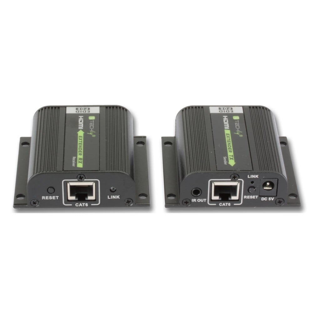 Techly IDATA EXT-E70POED Extendeur HDMI 1.4 1080p60Hz jusqu'a 40m sur Cat6 avec IR PoC