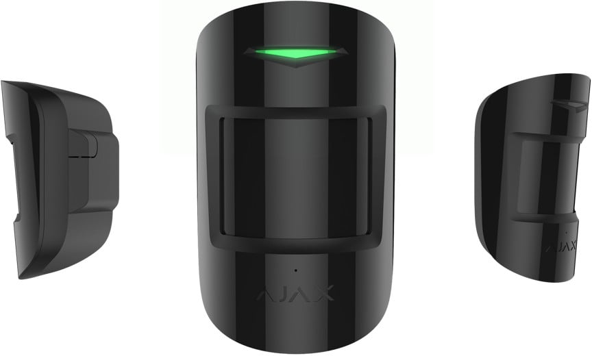 Ajax Systems 38096.06.BL1 CombiProtect Jeweller - Capteur de mouvement et de bris de verre sans fil - noir