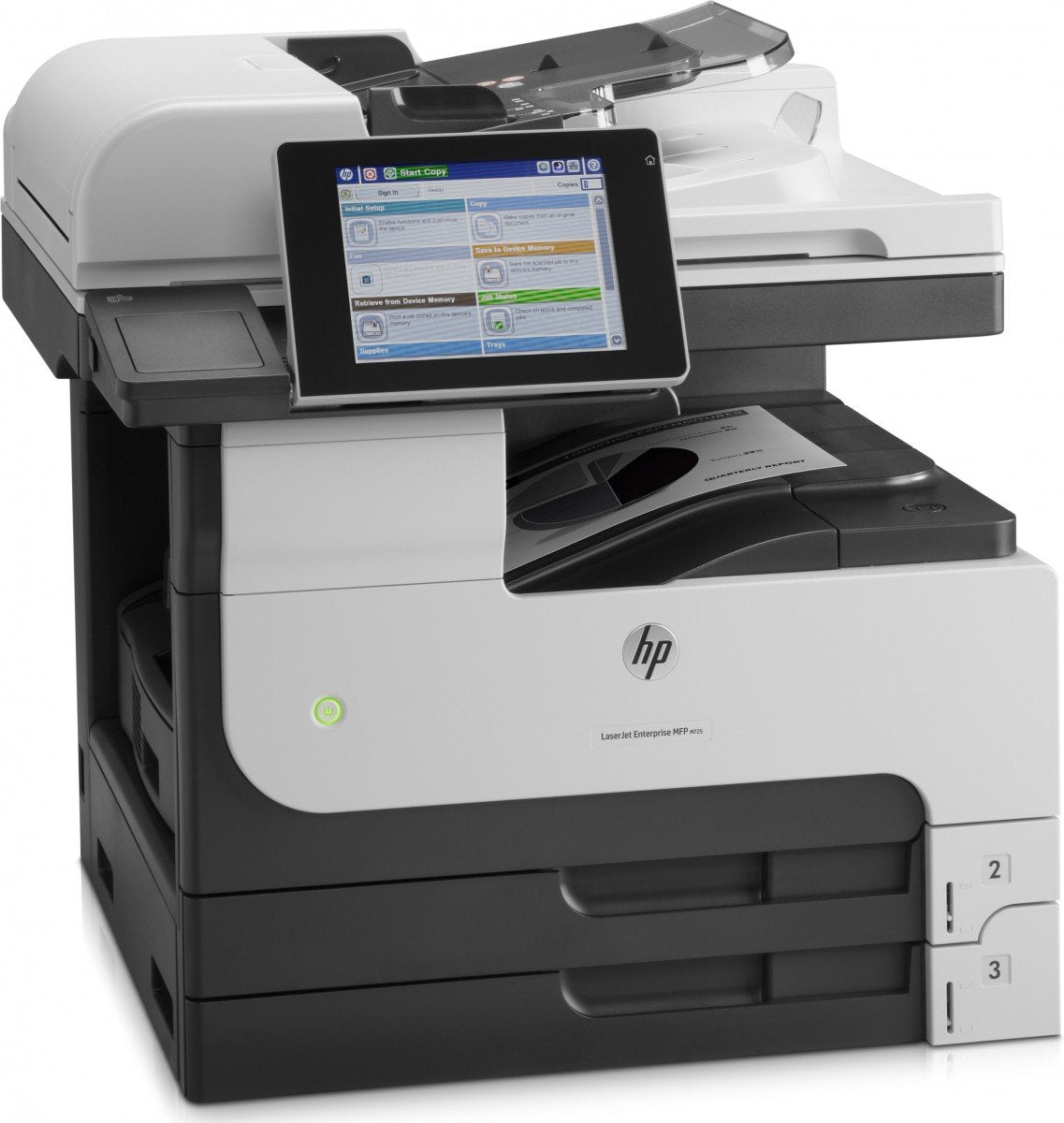 HP LaserJet Enterprise M725dn MFP Mono laser A3 297x420mm A3 41ppm Copy 41ppm Print 600sheets USB LAN