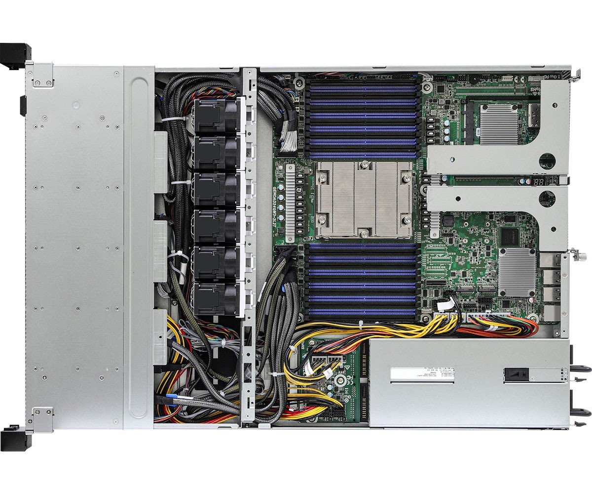 ASRock 1U12E-GENOA/2L2T, Rack 1U, UP, AMD EPYC 9004, 12xSFF, 2xGbE, 2x10GbE, Red. PSU, IPMI
