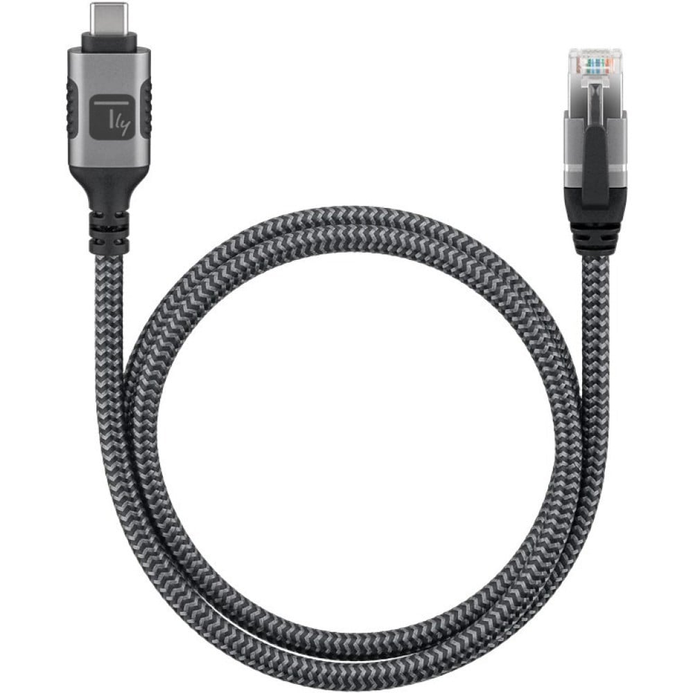 Techly ICOC U3C-RJ45-010 Adaptateur/Câble réseau USB-C vers Gigabit Ethernet RJ45 1m