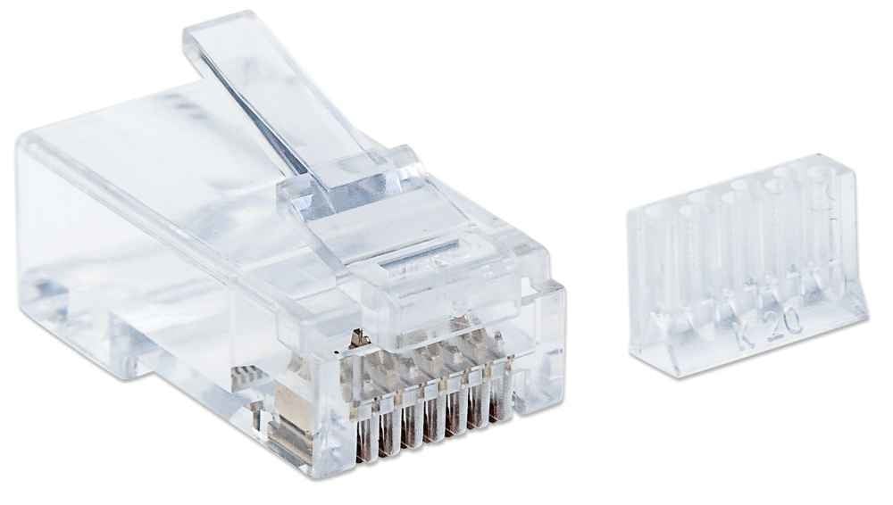Intellinet 790604 connecteur de fils RJ45 Transparent