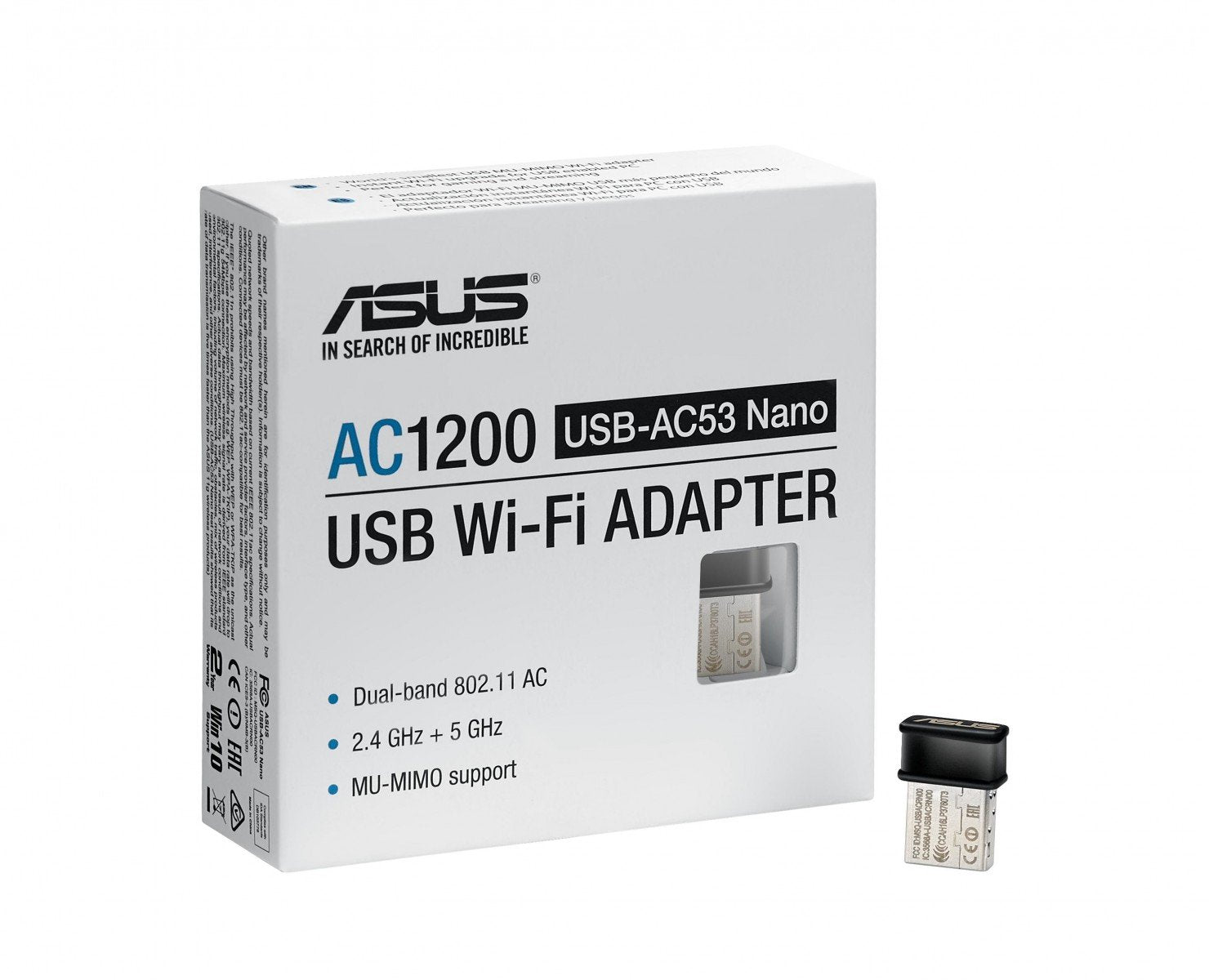 ASUS USB-AC53 Nano - Adaptateur Wi-Fi USB 2.0 double bande AC1200
