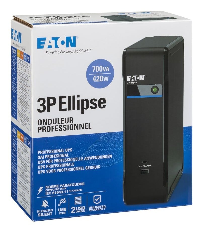 Eaton 3P Ellipse 700VA 420W FR USB